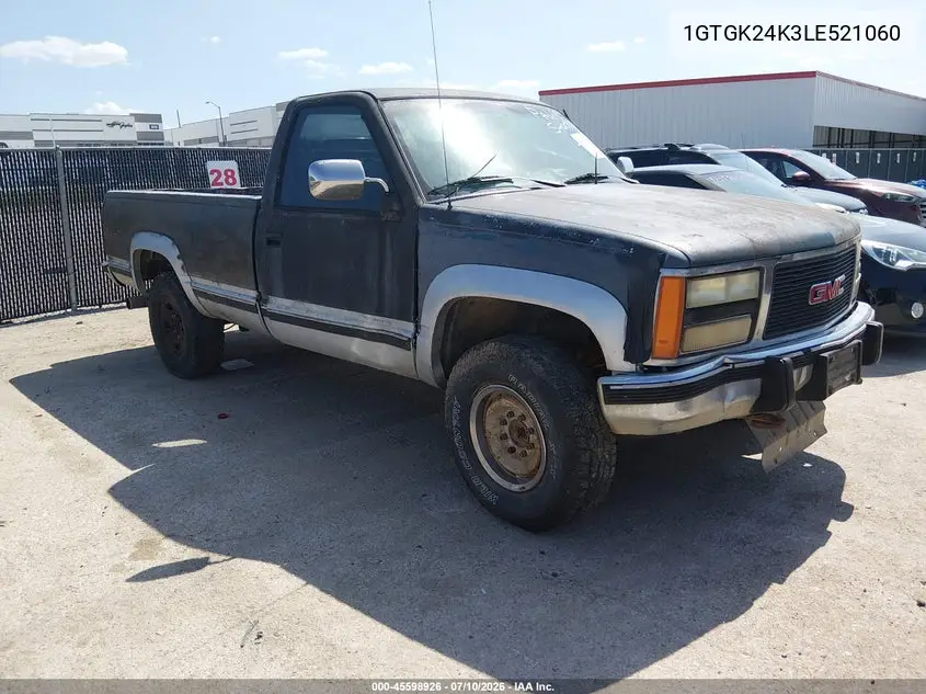 1990 GMC Sierra K2500 VIN: 1GTGK24K3LE521060 Lot: 45598926