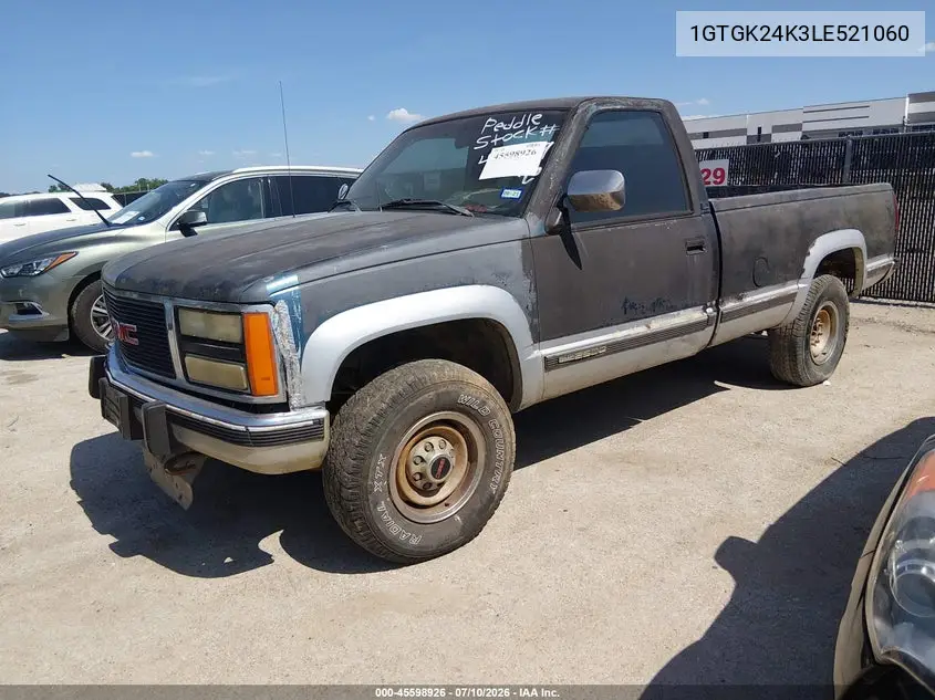1990 GMC Sierra K2500 VIN: 1GTGK24K3LE521060 Lot: 45598926