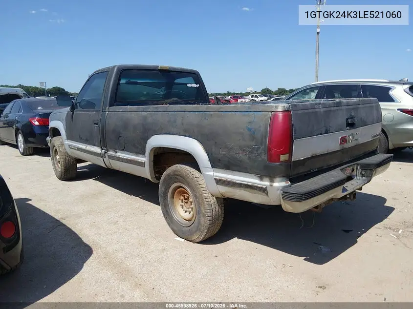 1990 GMC Sierra K2500 VIN: 1GTGK24K3LE521060 Lot: 45598926