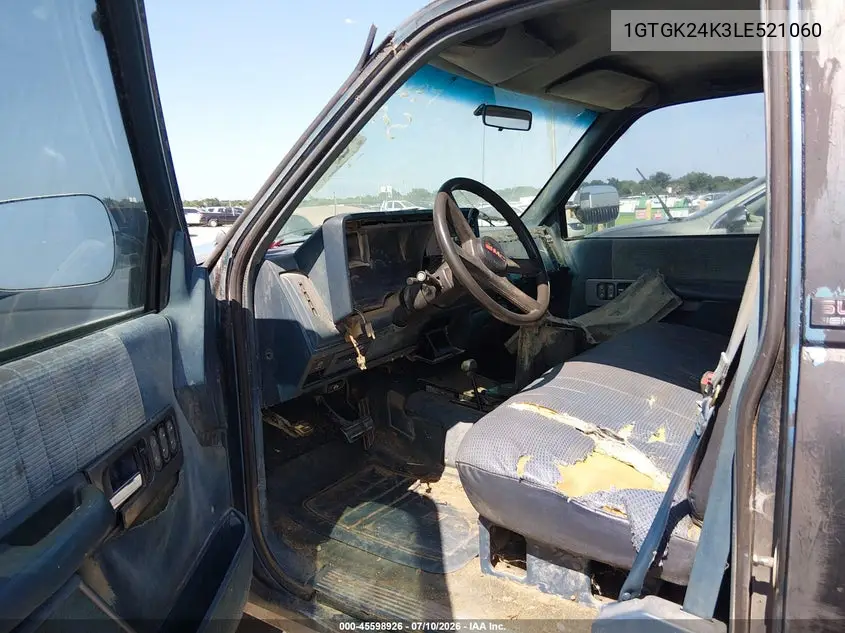 1990 GMC Sierra K2500 VIN: 1GTGK24K3LE521060 Lot: 45598926