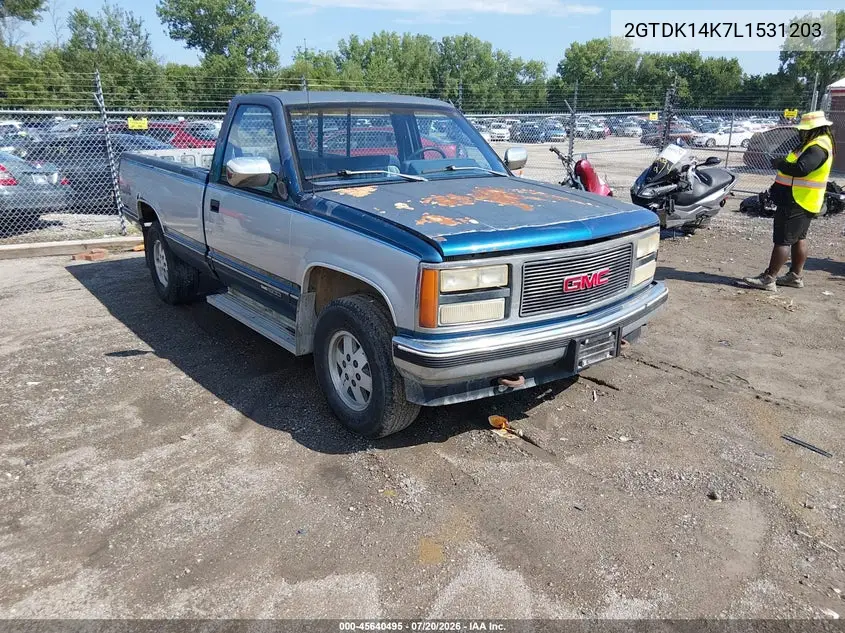 1990 GMC Sierra K1500 VIN: 2GTDK14K7L1531203 Lot: 45640495