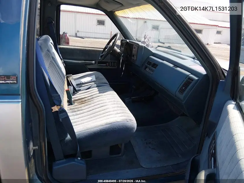 1990 GMC Sierra K1500 VIN: 2GTDK14K7L1531203 Lot: 45640495