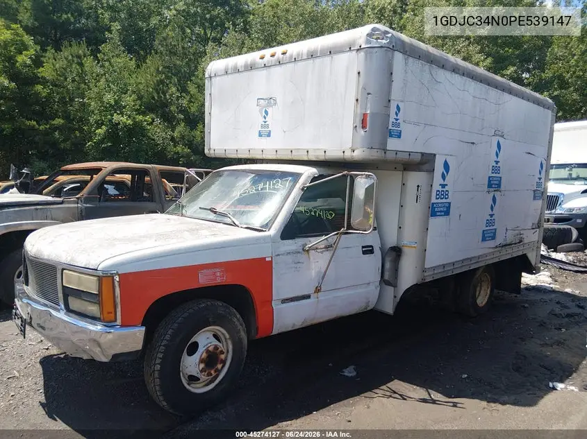 1993 GMC Sierra C3500 VIN: 1GDJC34N0PE539147 Lot: 45274127