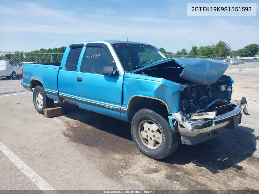 1995 GMC Sierra K1500 VIN: 2GTEK19K9S1551593 Lot: 45235079