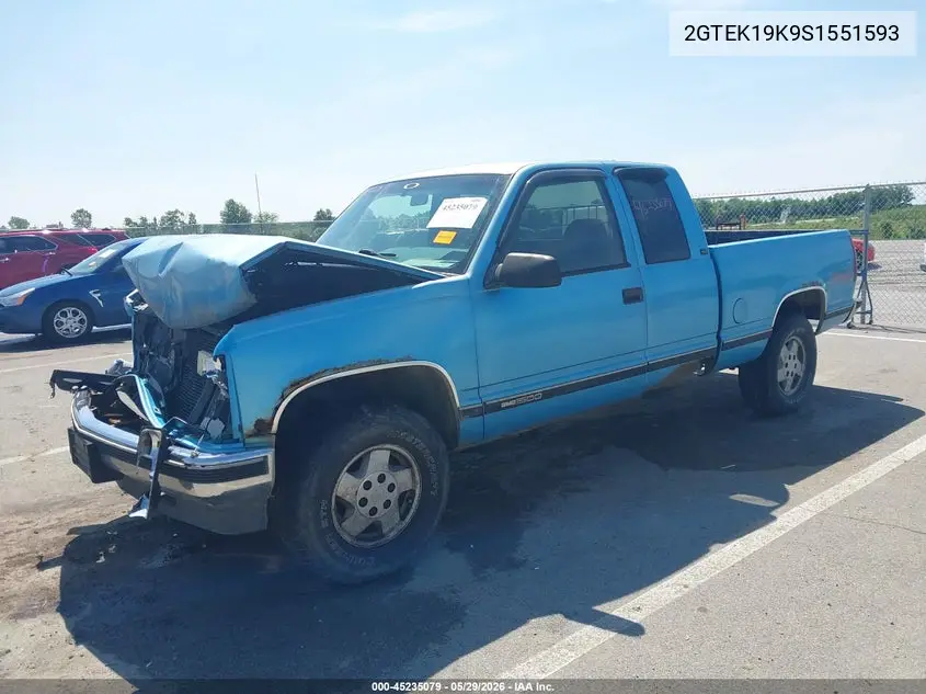 1995 GMC Sierra K1500 VIN: 2GTEK19K9S1551593 Lot: 45235079