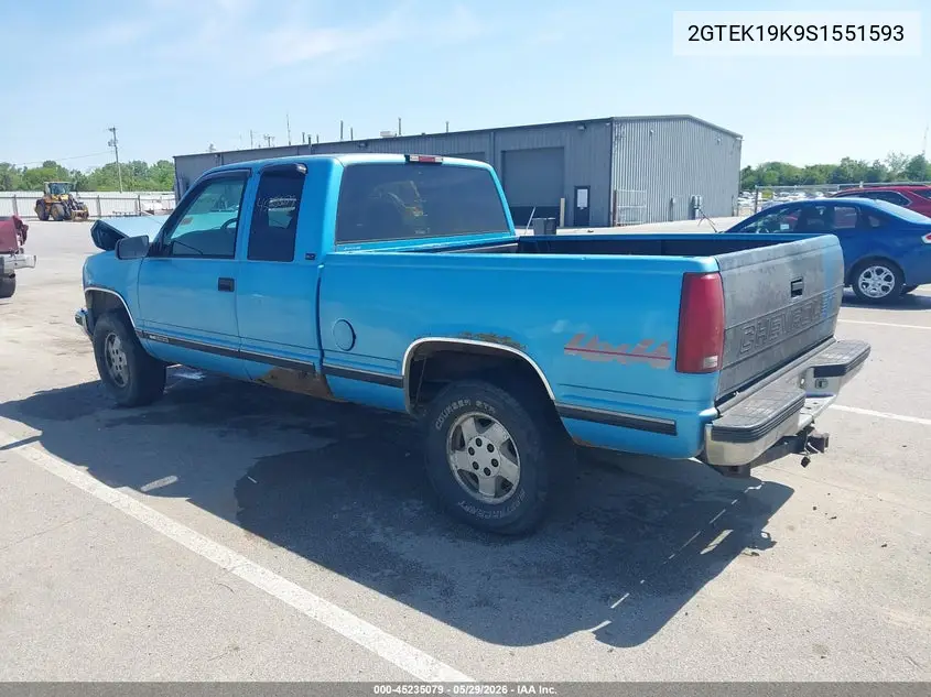 1995 GMC Sierra K1500 VIN: 2GTEK19K9S1551593 Lot: 45235079