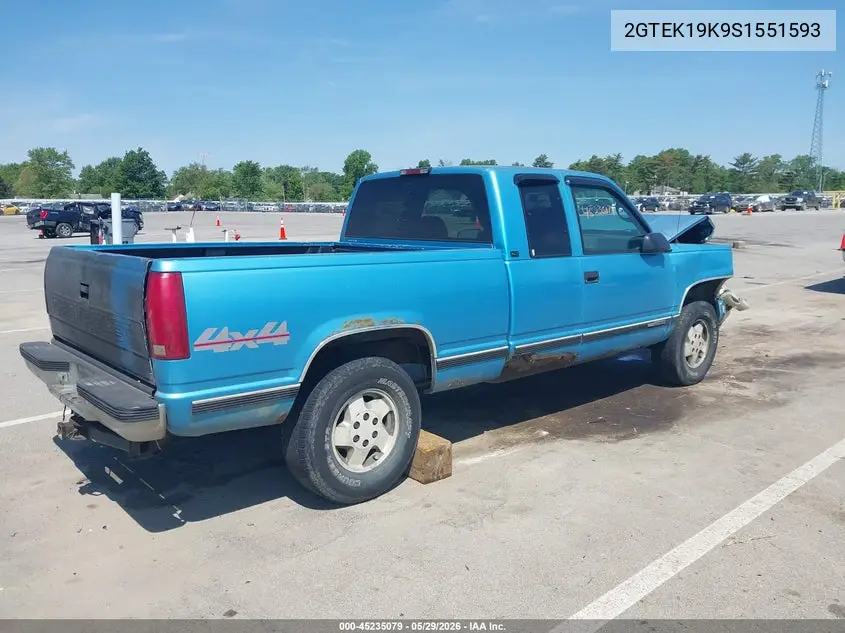 1995 GMC Sierra K1500 VIN: 2GTEK19K9S1551593 Lot: 45235079