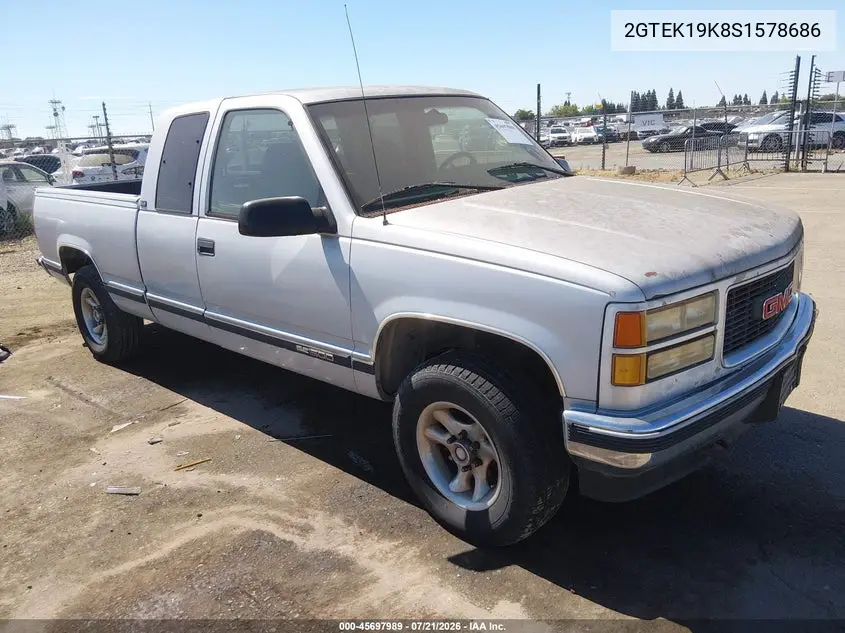 1995 GMC Sierra K1500 VIN: 2GTEK19K8S1578686 Lot: 45697989