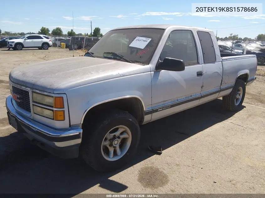 1995 GMC Sierra K1500 VIN: 2GTEK19K8S1578686 Lot: 45697989