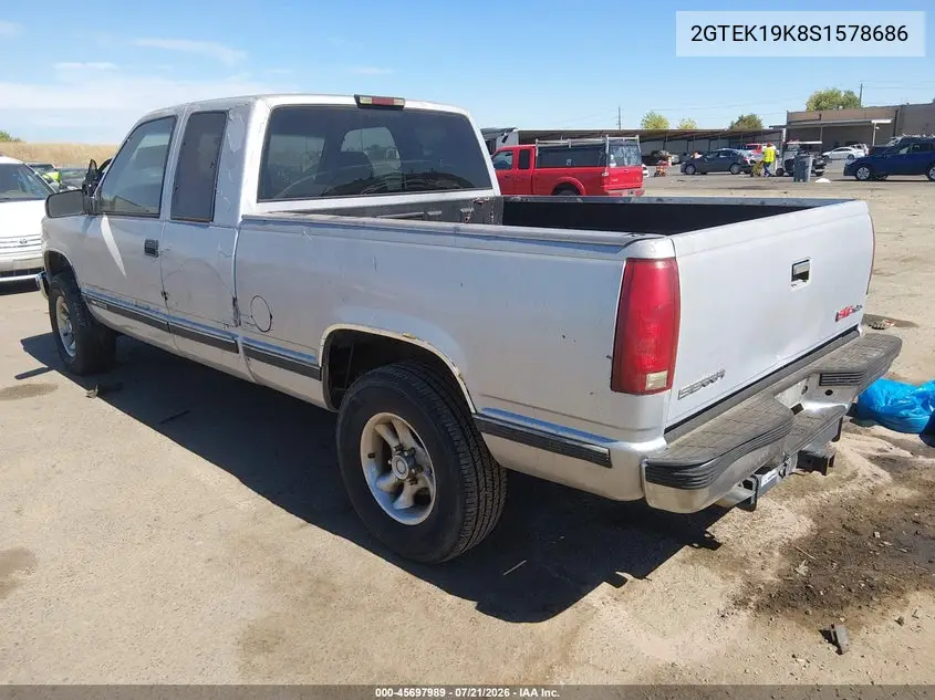 1995 GMC Sierra K1500 VIN: 2GTEK19K8S1578686 Lot: 45697989