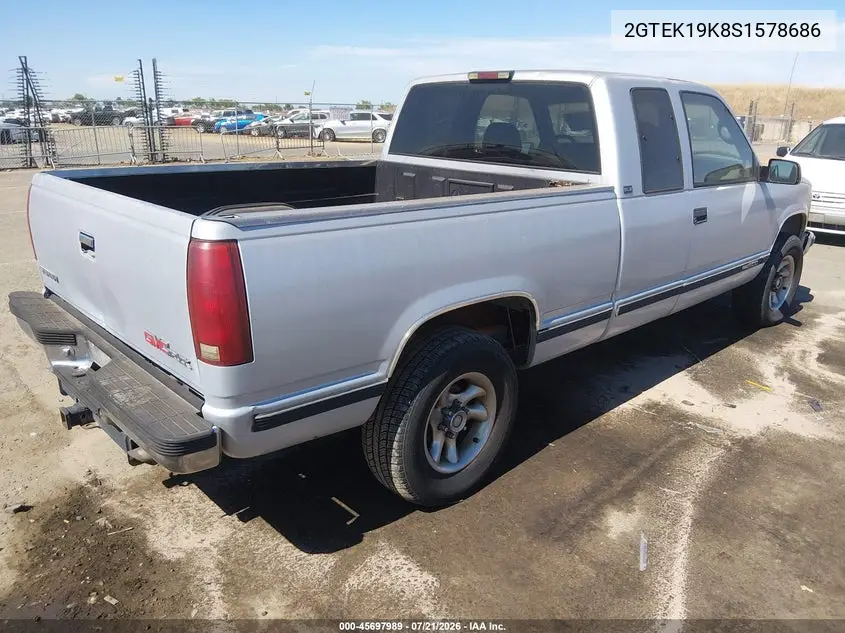 1995 GMC Sierra K1500 VIN: 2GTEK19K8S1578686 Lot: 45697989