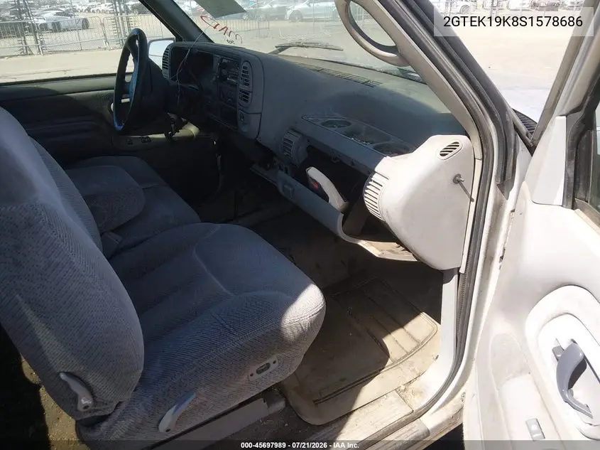 1995 GMC Sierra K1500 VIN: 2GTEK19K8S1578686 Lot: 45697989