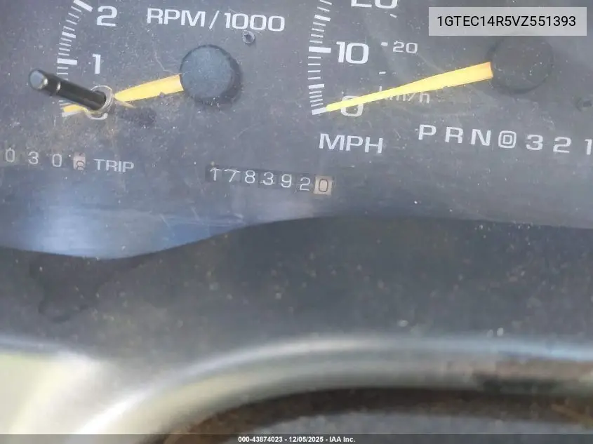 1GTEC14R5VZ551393 1997 GMC Sierra 1500 Sl Wideside