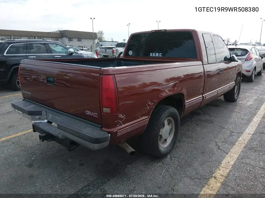 1998 GMC Sierra 1500 Sl Wideside VIN: 1GTEC19R9WR508380 Lot: 45666571