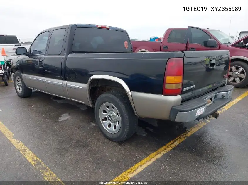 1GTEC19TXYZ355989 2000 GMC Sierra 1500 Sle