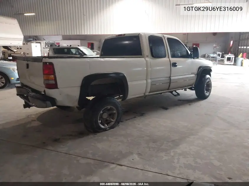 1GTGK29U6YE316009 2000 GMC Sierra 2500 Sl