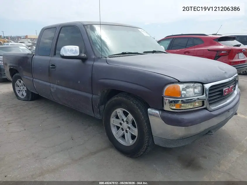 2002 GMC Sierra 1500 Sle VIN: 2GTEC19V121206386 Lot: 45247512