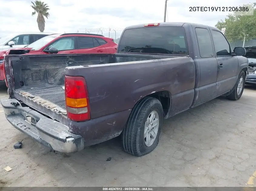 2002 GMC Sierra 1500 Sle VIN: 2GTEC19V121206386 Lot: 45247512