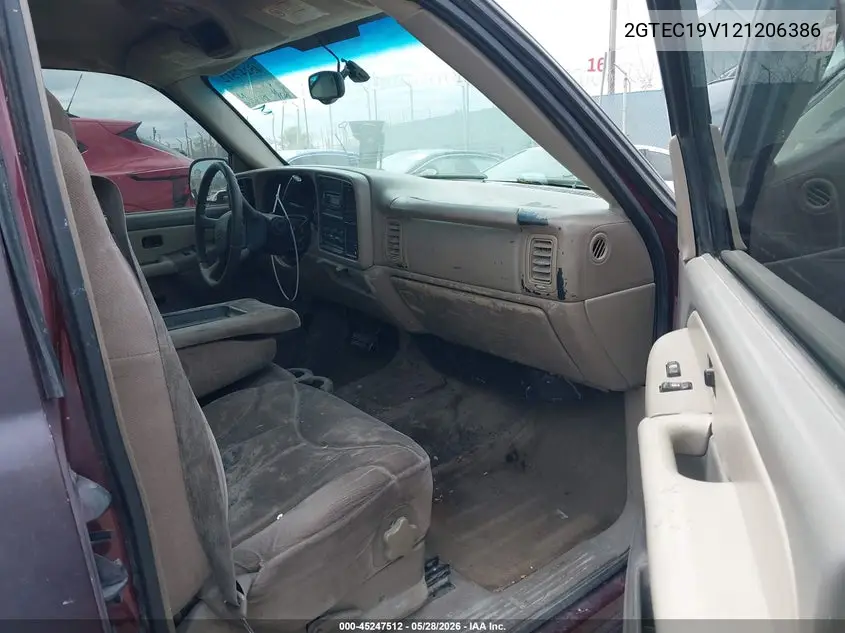 2002 GMC Sierra 1500 Sle VIN: 2GTEC19V121206386 Lot: 45247512