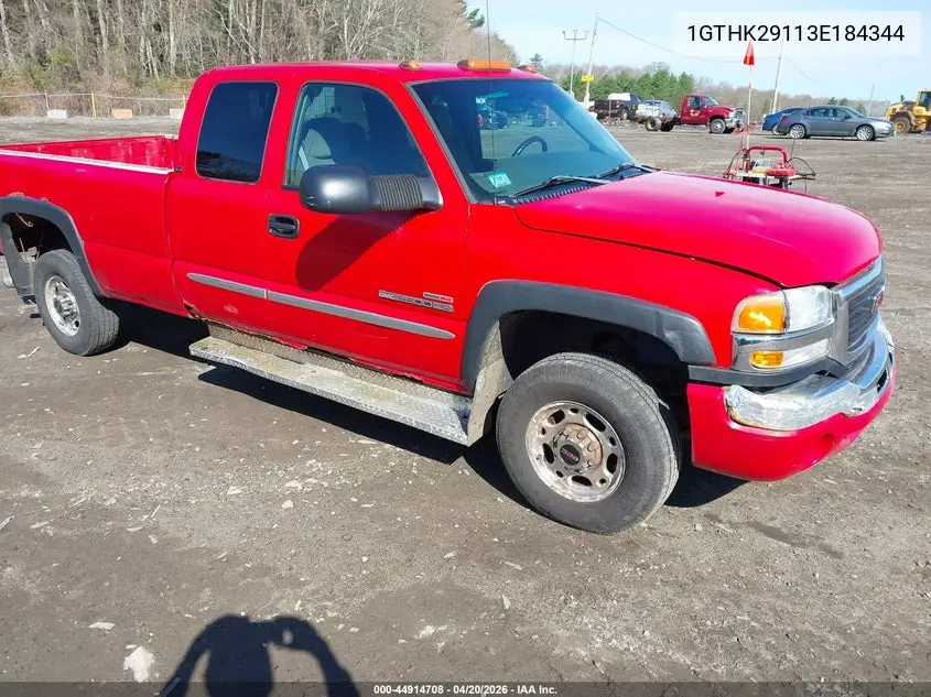 2003 GMC Sierra 2500Hd Sle VIN: 1GTHK29113E184344 Lot: 44914708