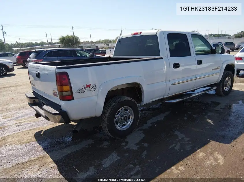 2003 GMC Sierra 2500Hd Sle VIN: 1GTHK23183F214233 Lot: 45570164