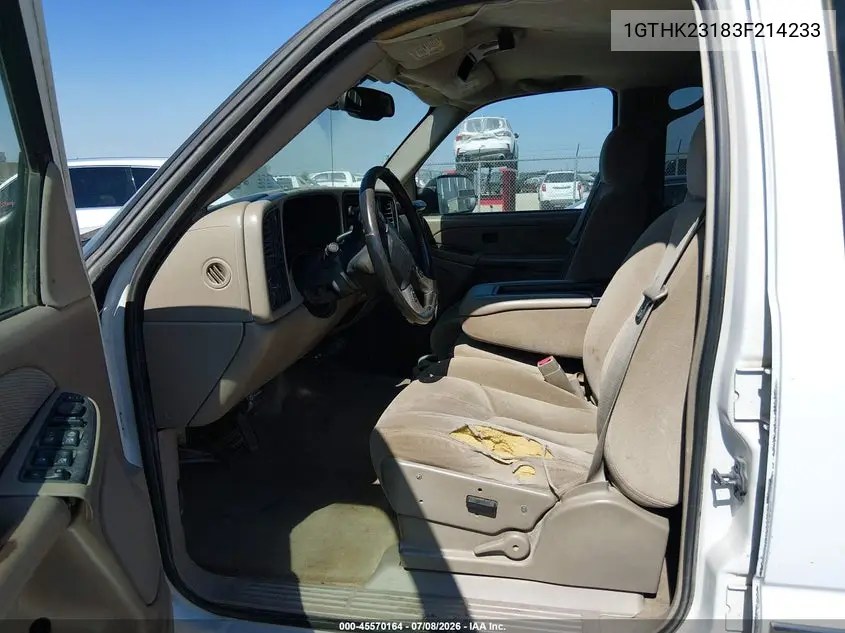 2003 GMC Sierra 2500Hd Sle VIN: 1GTHK23183F214233 Lot: 45570164