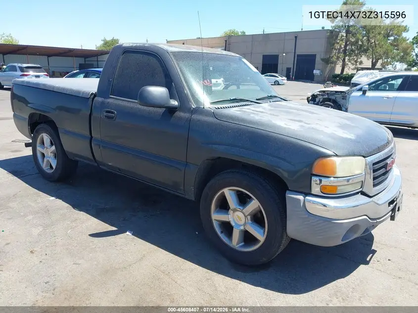 2003 GMC Sierra 1500 VIN: 1GTEC14X73Z315596 Lot: 45608407