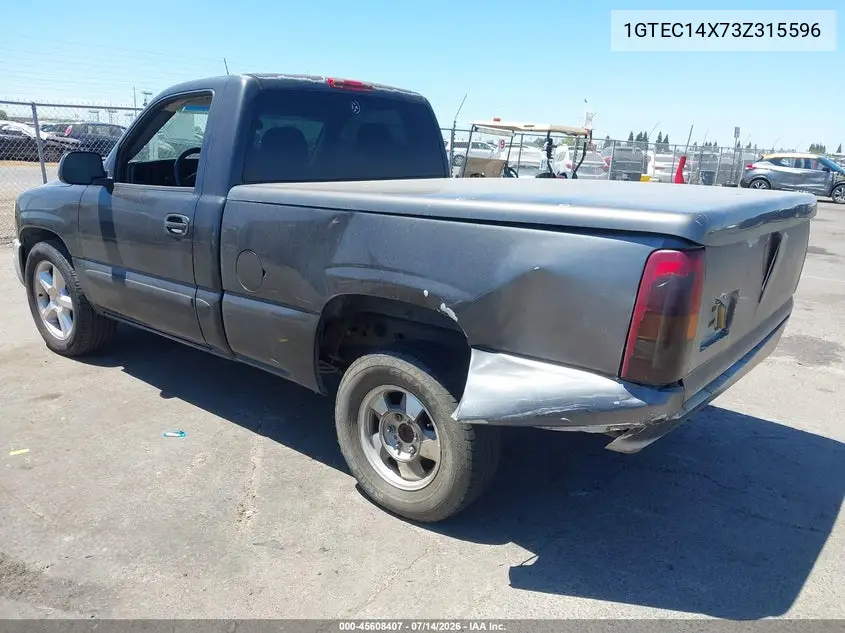 2003 GMC Sierra 1500 VIN: 1GTEC14X73Z315596 Lot: 45608407