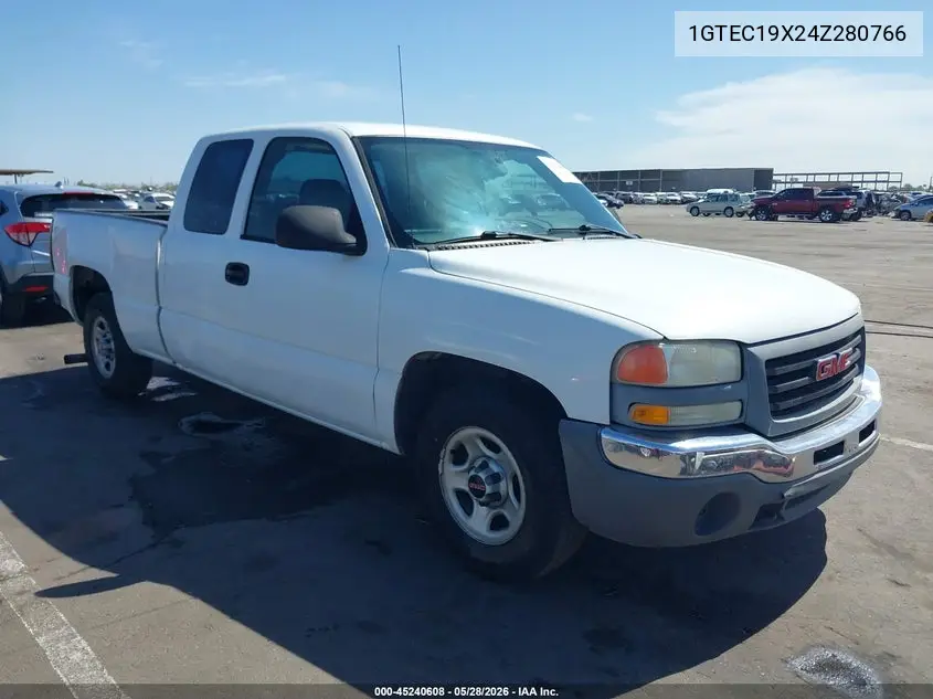 2004 GMC Sierra 1500 VIN: 1GTEC19X24Z280766 Lot: 45240608