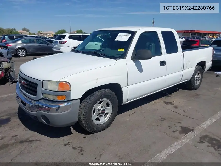 2004 GMC Sierra 1500 VIN: 1GTEC19X24Z280766 Lot: 45240608