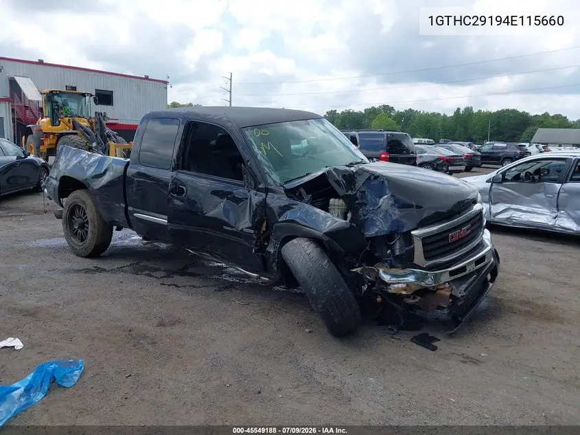 2004 GMC Sierra 2500Hd Sle VIN: 1GTHC29194E115660 Lot: 45549188