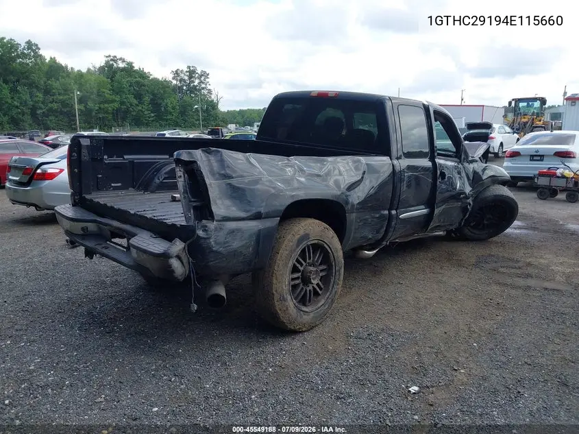 2004 GMC Sierra 2500Hd Sle VIN: 1GTHC29194E115660 Lot: 45549188