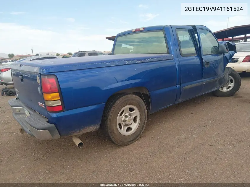 2004 GMC Sierra 1500 VIN: 2GTEC19V941161524 Lot: 45660077