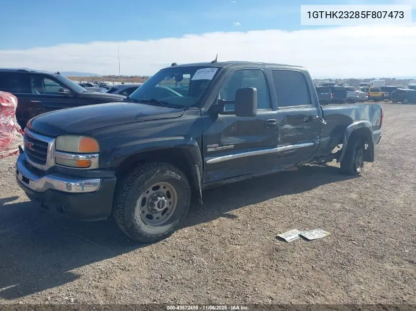 1GTHK23285F807473 2005 GMC Sierra 2500Hd Slt