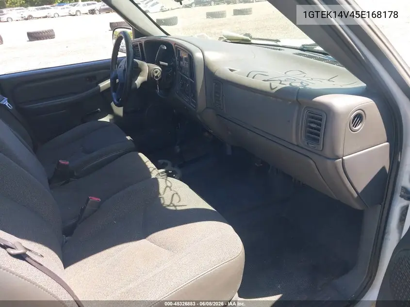 2005 GMC Sierra 1500 Work Truck VIN: 1GTEK14V45E168178 Lot: 45326883