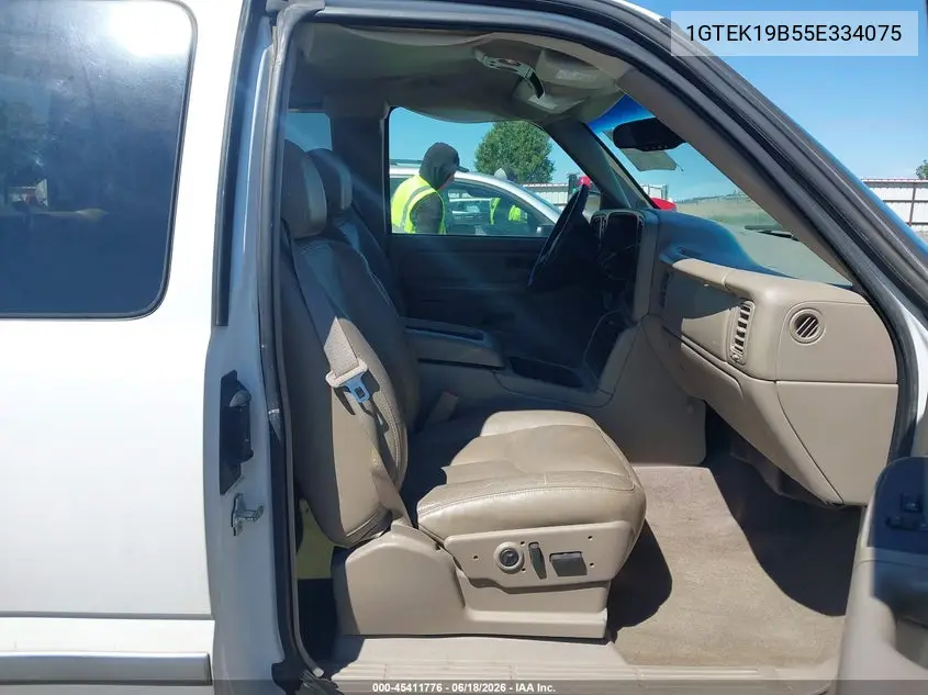 2005 GMC Sierra 1500 Slt VIN: 1GTEK19B55E334075 Lot: 45411776