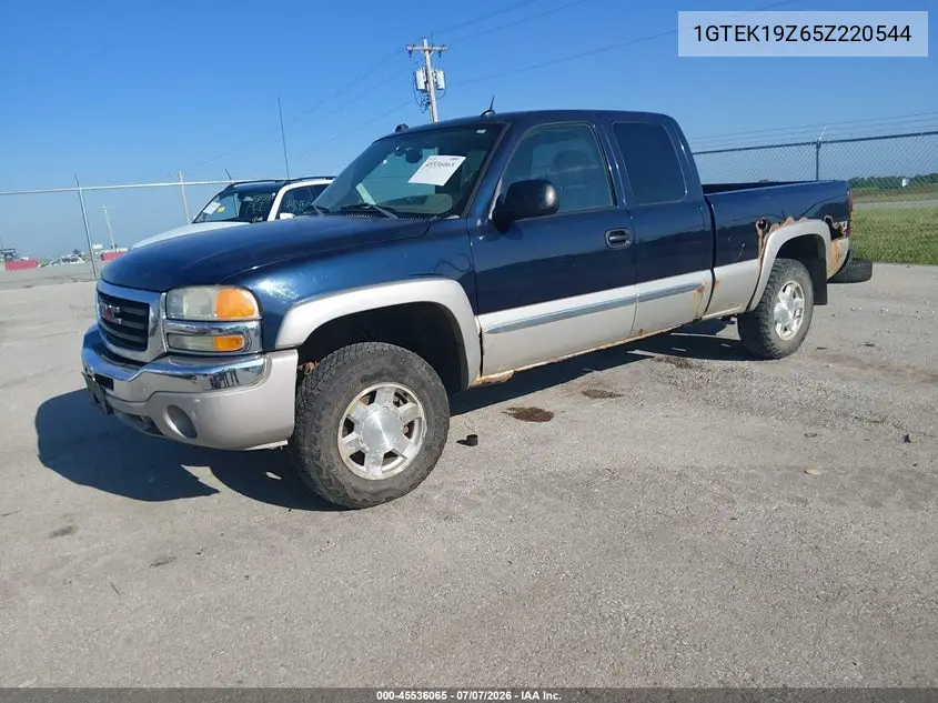 2005 GMC Sierra 1500 Slt VIN: 1GTEK19Z65Z220544 Lot: 45536065