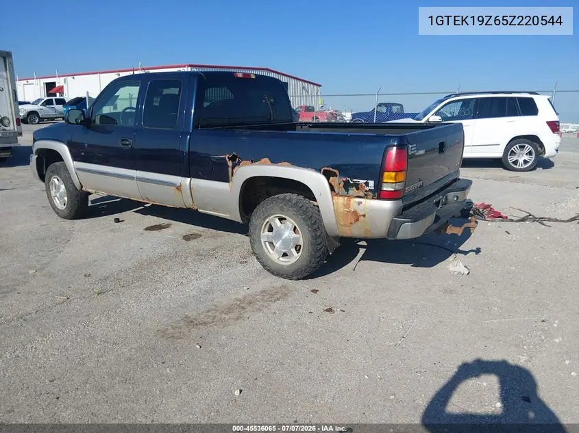 2005 GMC Sierra 1500 Slt VIN: 1GTEK19Z65Z220544 Lot: 45536065