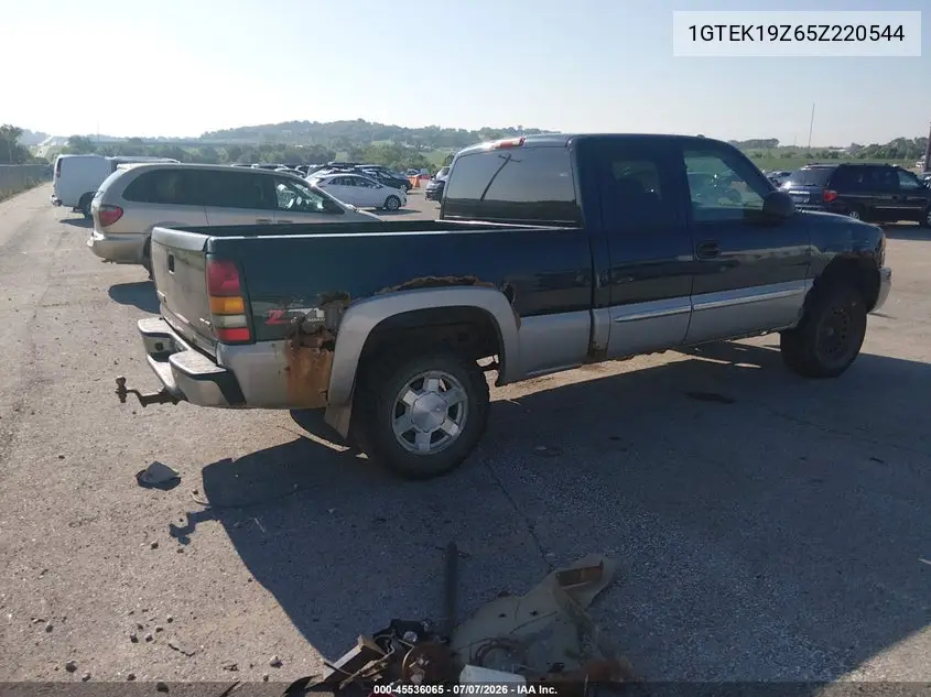 2005 GMC Sierra 1500 Slt VIN: 1GTEK19Z65Z220544 Lot: 45536065