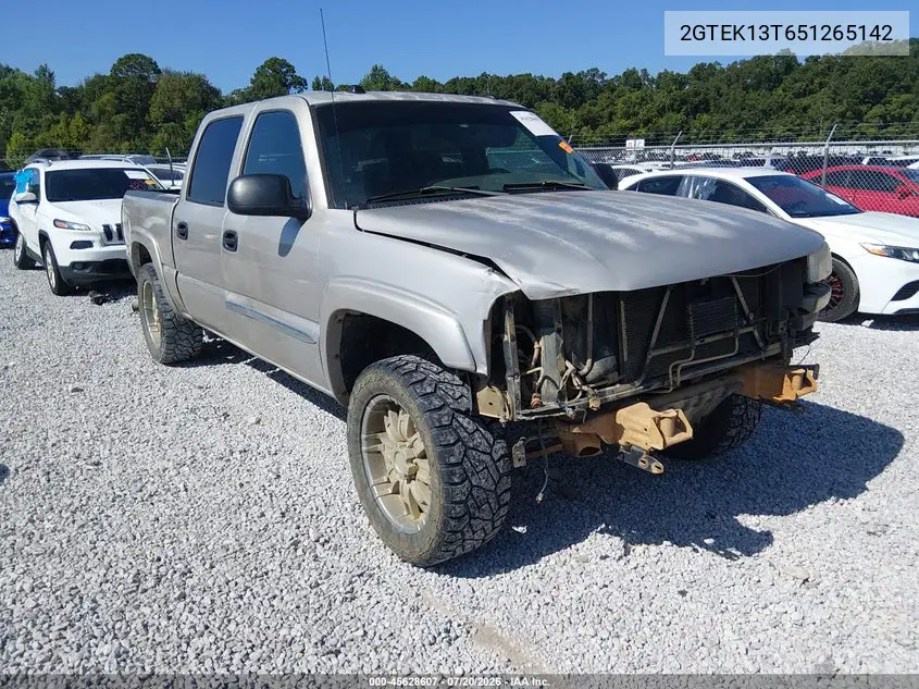 2005 GMC Sierra 1500 Sle VIN: 2GTEK13T651265142 Lot: 45628607