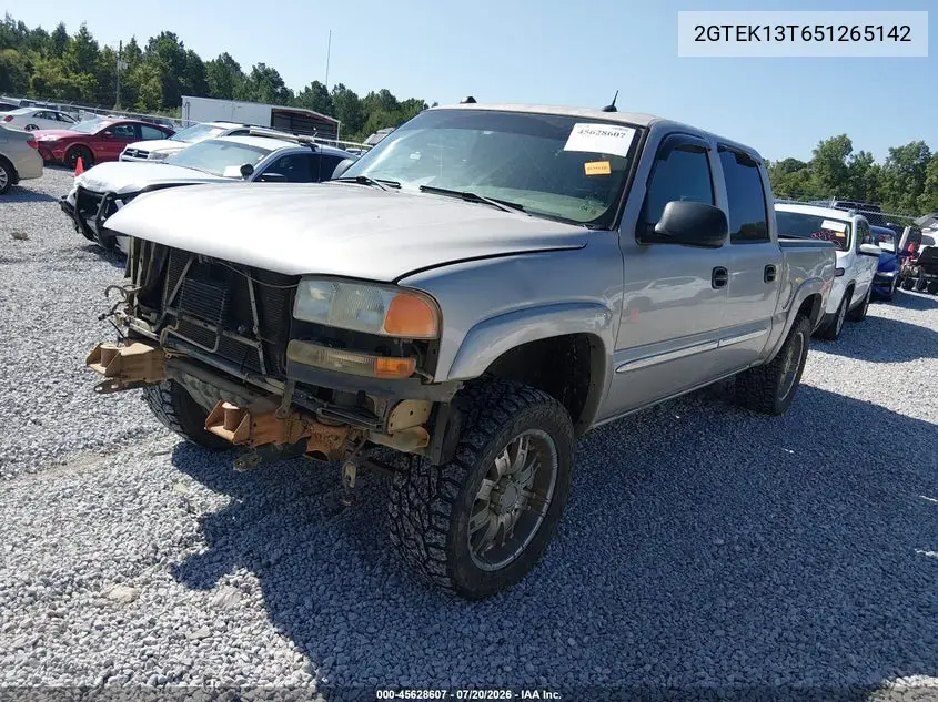 2005 GMC Sierra 1500 Sle VIN: 2GTEK13T651265142 Lot: 45628607