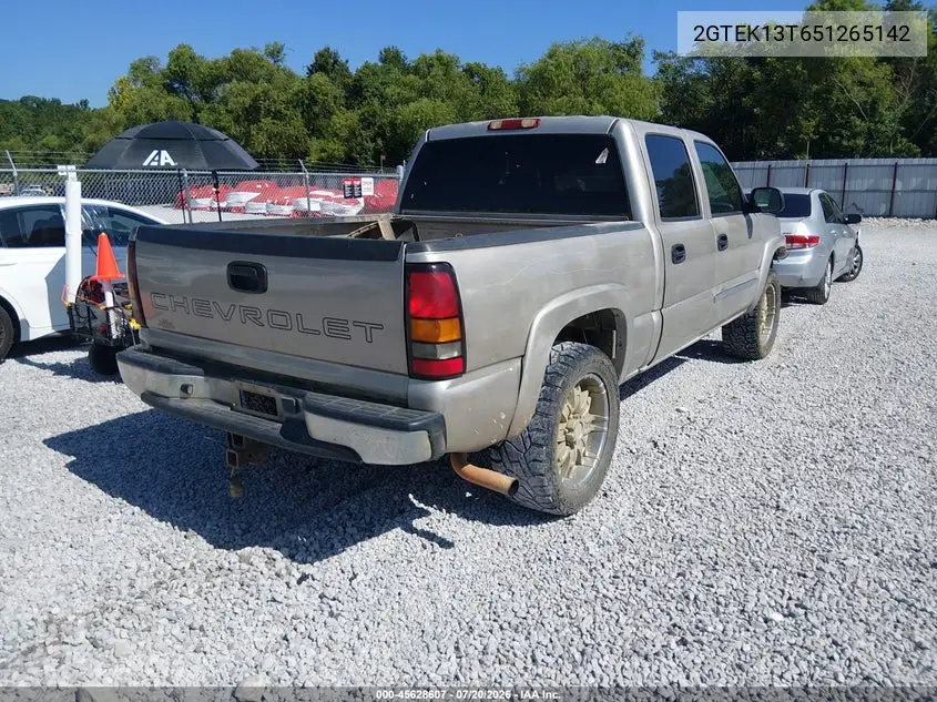 2005 GMC Sierra 1500 Sle VIN: 2GTEK13T651265142 Lot: 45628607