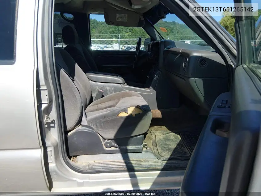 2005 GMC Sierra 1500 Sle VIN: 2GTEK13T651265142 Lot: 45628607