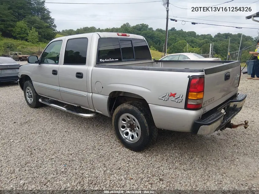 2006 GMC Sierra 1500 Sl VIN: 2GTEK13V161254326 Lot: 45304339