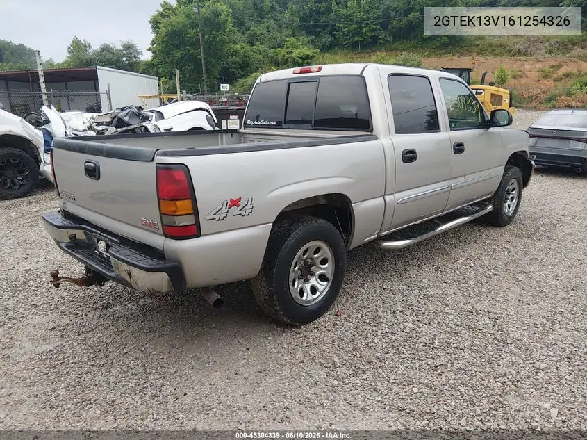 2006 GMC Sierra 1500 Sl VIN: 2GTEK13V161254326 Lot: 45304339