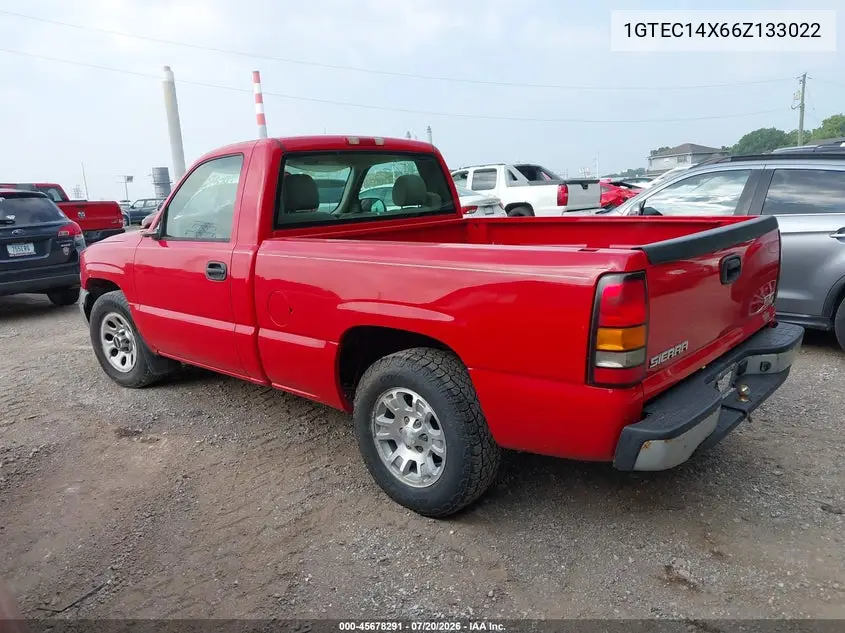 2006 GMC Sierra 1500 Work Truck VIN: 1GTEC14X66Z133022 Lot: 45678291