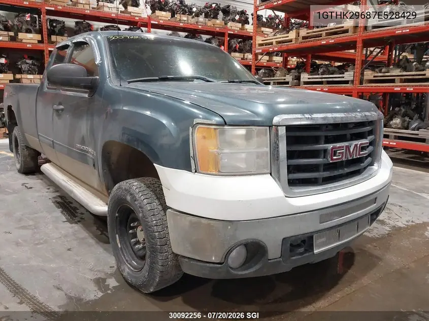 2007 GMC Sierra K2500 Heavy Duty VIN: 1GTHK29687E528429 Lot: 30092256