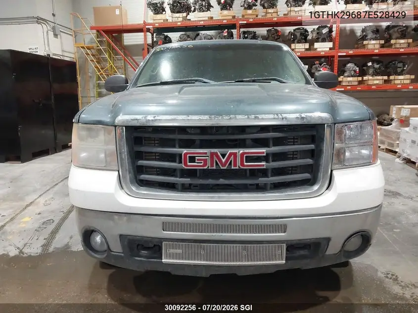 2007 GMC Sierra K2500 Heavy Duty VIN: 1GTHK29687E528429 Lot: 30092256