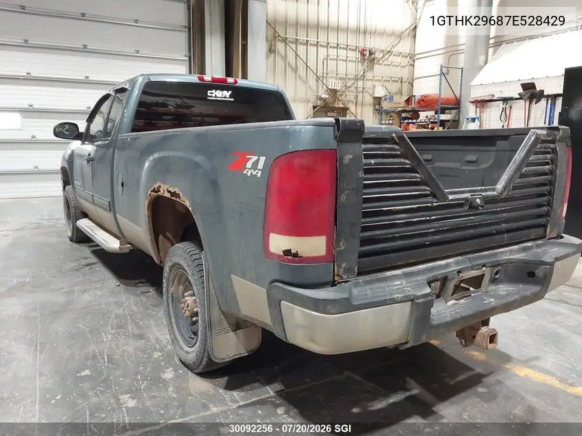 2007 GMC Sierra K2500 Heavy Duty VIN: 1GTHK29687E528429 Lot: 30092256