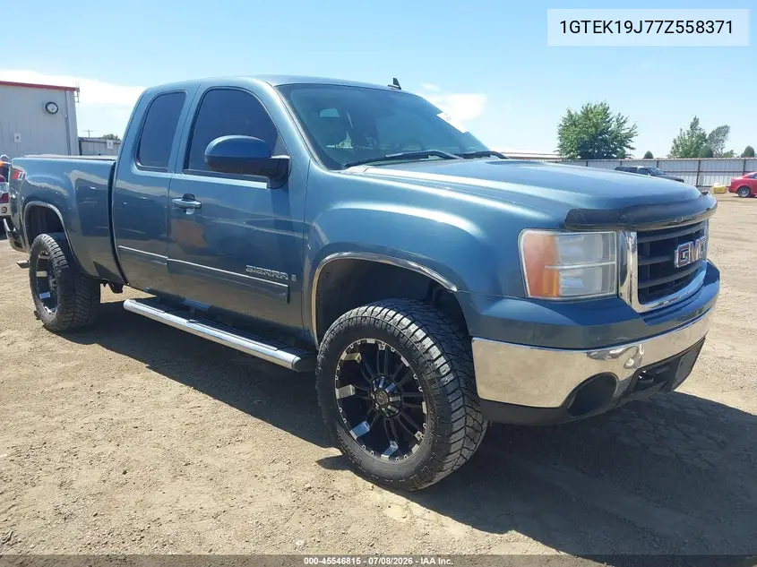 2007 GMC Sierra 1500 Slt VIN: 1GTEK19J77Z558371 Lot: 45546815